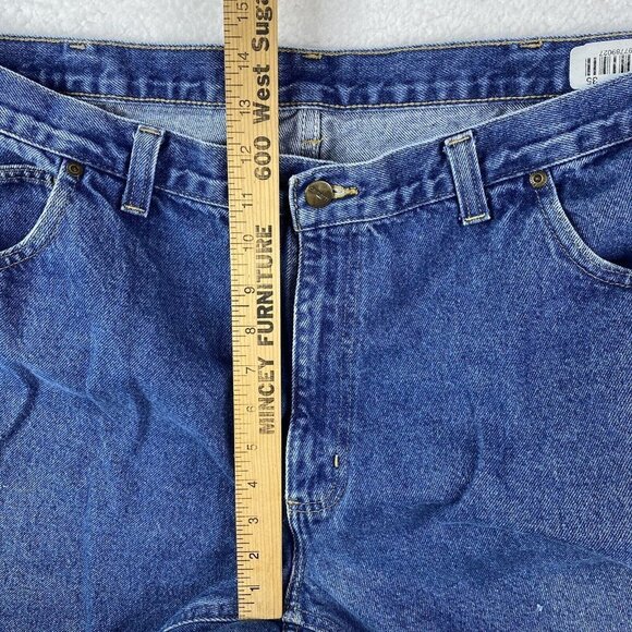 Carhartt Jeans Mens 42x32 Blue Actual 40x32 Relaxed Fit Straight Leg Workwear - Picture 8 of 15